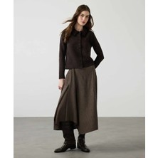 Miss İpekyol Ekose Desen Kloş Etek IW6260004109074