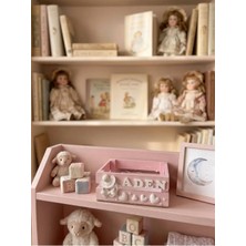 Nilsa Kişiye Özel Yenidoğan Kız Bebek Hediye Sepeti Pembe Boyalı Kasa Askısız 3D Bebek / Teyze Sepeti / Hala Sepeti / Kırk Uçurma / 40 Uçurma / Babyshower