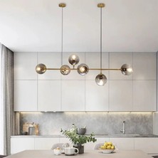 Avize Pazarı Colye Modern Altın Metal Camlı Sarkıt Avize & Sarkıt Avize - Ofis Avize ve Mutfak Avize
