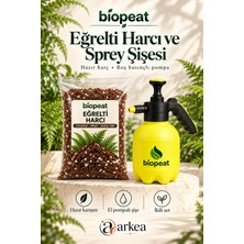 Biopeat Eğrelti Harcı 3 Litre + Boş Basınçlı Sprey Pompası | Saksı Bakımı ve Püskürtme Seti