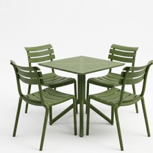 Mandella Cros Sandalye 70X70 Sorti Bee Masa Yeşil
