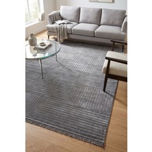 Naar Prag 9202 Gri Geometrik Salon Halısı