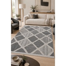 Naar Step 2202 Gri Modern Kesme Mutfak Halısı