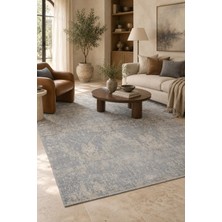 Naar Patina 6013 Gri Mavi Modern Bambu Salon Halısı