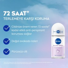 Str Store Kadın Roll-On Deodorant Double Effect 50ML, 72 Saat Anti-Perspirant Koruma, Alkolsüz, Pürüzsüz Koltuk Altı