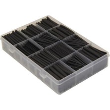 Belirtilmemiş Makaron Seti Siyah 625 Parça Plastik Çantada