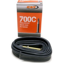CST İç Lastik 700x18-25 İğne 60mm Presta Tipi Siyah Renkli Yüksek Kalite Lastik