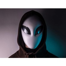 Szd Design Cadılar Bayramı Fütüristik Uzaylı Cosplay Maskesi Aksesuarı