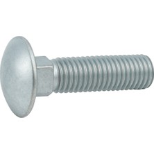 Norm M10X50 Dın 603 8.8 Kalite Tampon (Zıpka) Cıvata Beyaz Galvanizli 100 Adet