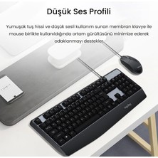 Str Store MK500A Ergonomik Kablolu Türkçe Q Klavye Mouse Seti Siyah