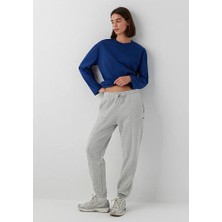 Mavi Kadın M1023291-32175 Örme Pantolon Grey Melange Gri