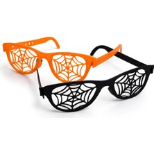 Szd Design Cadılar Bayramı Halloween Örümcek Ağı Tasarımlı Parti Gözlüğü