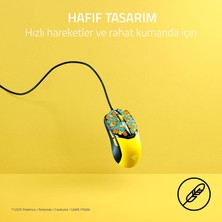 Str Store Cobra Pokémon Edition - Hafif Kablolu Oyun Faresi - 8500 Dpı Sensör - 58G - Optik Fare Anahtarları 3th Nesil - Degrade Alttan Parıltılı Chroma Aydınlatma - Speedflex Kablo | Pokémon Kanto