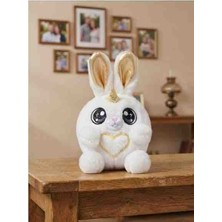 Toys Beyaz Kanatlı Unicorn Tavşan Peluş Oyuncak Sevimli Hediyelik 12 cm