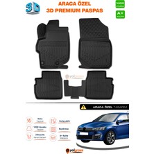 Meka Part Citroen C-Elysee 3D Pro Havuzlu Paspas 2012-2017 A+ Kalite