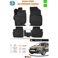 Meka Part Peugeot 301 3D Pro Havuzlu Paspas 2013 Üzeri A+ Kalite