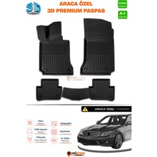 Meka Part Mercedes C Serisi W204 3D Pro Havuzlu Paspas 2007-2014 A+ Kalite
