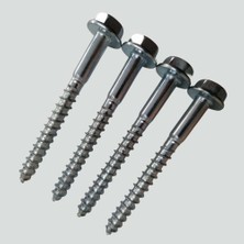Bin1çeşit Flanşlı Trifon Vida 10X100 mm 10 Adet Set