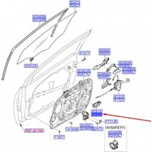 TŞT Hyundai I30 2012-2016 Kapı Kolu Ön - Arka Iç (Oem NO:82620A6010)