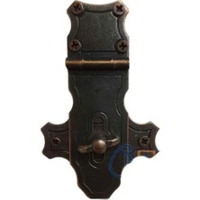 Neva Prime Dekoratif Anahtarlı Sandık Askısı - 40X65MM, Oksit, 1 Adet