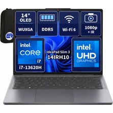 Lenovo Ideapad Slim 3 14IRH10 83K000ASTREP5 Intel Core I7-13620H 24 GB Ddr5 Ram 1 Tb SSD 14 Inç Wuxga OLED Windows 11 Pro + Elektropasaj Çanta