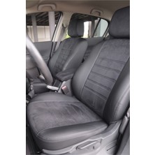 Otom Renault Megane 2004-2010 Araca Özel Koltuk Kılıfı London Design Siyah Siyah Füme