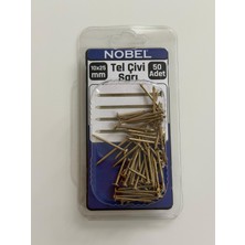 Nobel Tel Çivi Sarı 10X25MM 50 Adet