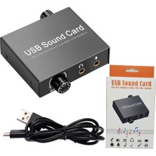 Keepro USB Sound Card Playstation Uyumlu Ses Kartı Ps4 Ps5 Uyumlu Ses Kartı