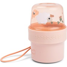 Done By Deer - Tiny Farm - Taşınabilir Çift Hazneli Atıştırmalık Kapsülü - Pembe