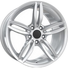 AKD-GX1186-03-1 21 Inç 5X130 ET60 71.6 Black White  (Ön) 21 Inç Jant Takımı (4 Adet)