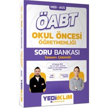 Yediiklim Yayınları 2027 Meb Ags Öabt Okul Öncesi Öğretmenliği Tamamı Çözümlü Soru Bankası