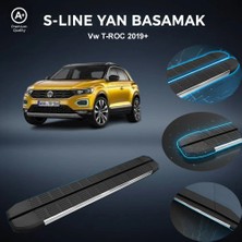 Ekolmaks Volkswagen T-Roc S-Line Premium Krom Yan Basamak 2019 Sonrası