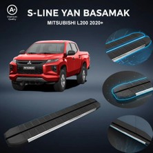 Ekolmaks Mitsubishi L200 S-Line Premium Krom Yan Basamak 2020 Sonrası