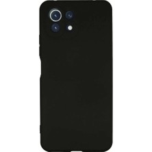 Mi 11 Lite Kılıf Nano Içi Kadife Silikon - Siyah