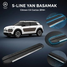 Ekolmaks Citroen C4 Cactus S-Line Premium Krom Yan Basamak 2014 Sonrası