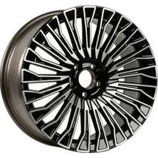 AKD-GX358-01 19 Inç 5X114.3 Corolla Civic Megane Kadjar Uyumlu ET41 73.1 Black Finished  19 Inç Jant Takımı (4 Adet)