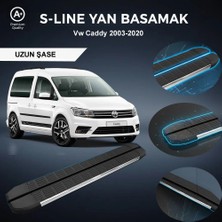 Ekolmaks Volkswagen Caddy Uzun S-Line Premium Krom Yan Basamak 2003-2020