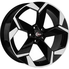 AKD-DX251-01 17 Inç 5X100 Golf 4 Octavia Leon Audi A3 Uyumlu ET35 57.1 S  17 Inç Jant Takımı (4 Adet)