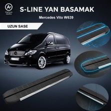 Ekolmaks Mercedes Vito W639 Uzun S-Line Premium Krom Yan Basamak 2004-2014