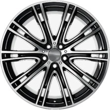 AKD-GX02S5004-06-2 17 Inç 5X100 ET20 67.1 Anthracite Gilded Diamond  (Arka) 17 Inç Jant Takımı (4 Adet)