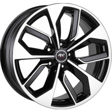 AKD-DX303-02 16 Inç 4X100 Clio Symbol Corsa Megane Uyumlu ET40 67.1 Black Finished  16 Inç Jant Takımı (4 Adet)