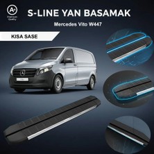 Ekolmaks Mercedes Vito W447 Kısa S-Line Premium Krom Yan Basamak 2014 Sonrası