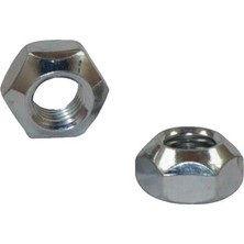 Norm M10 Dın 980 6 Kalite Sıkmalı Somun Beyaz Galvanizli 100 Adet