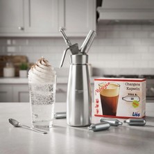 Epinox Pastry Şanti Sifonu 500 ml ve Liss Nitrojen Sifonu Tüpü 10'lu