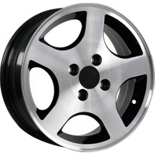 AKD-DX1153-01 19 Inç 5X112 Bmw 5 Serisi Uyumlu ET30 66.6 Black Finished  (Ön) 19 Inç Jant Takımı (4 Adet)