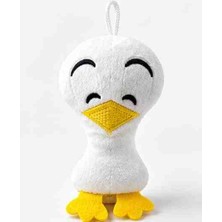 Toys Sevimli Beyaz Ördek Peluş Oyuncak Sarı Gagalı Askılı 11 cm