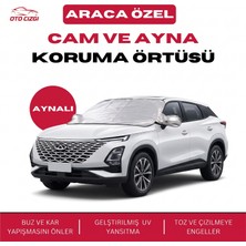 OtoÇizgi Chery Omoda 5  Buz ve Kar Önleyici Aynalı Cam Koruma Örtüsü - 4 Mevsim Güneş Korumalı