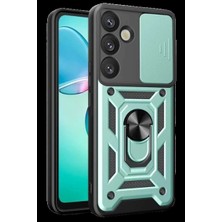 Galaxy A17 5g Pars Lens Yüzüklü Silikon - Yeşil