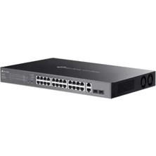 TP-Link Tp-Lınk Omada ES228GMP 28 Port Gbit 28 Port Poe 384W 2xsfp Rack Mount Yönetilebilir Switch