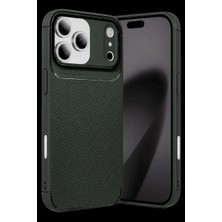 iPhone 17 Pro Max Auto Focus Karbon Kapak - Koyu Yeşil